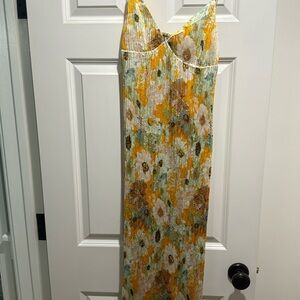 midi petal and pup dress